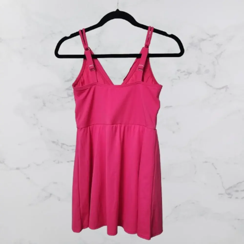 Lands' End tulip wrap one-piece swim dress Size XS (2-4)